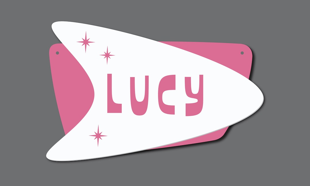 Dog House Name Sign Mid Century Modern Style Retro Pet Sign MCM dog-house-name-sign-mid-century-modern-style-retro-pet-sign-mcm