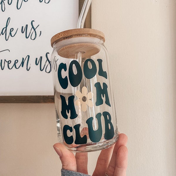 Cool Mom Club Glass Cup