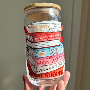 Gilmore Book Glass Cup