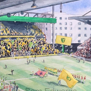 Carrow Road, Norwich City NCFC Art Print