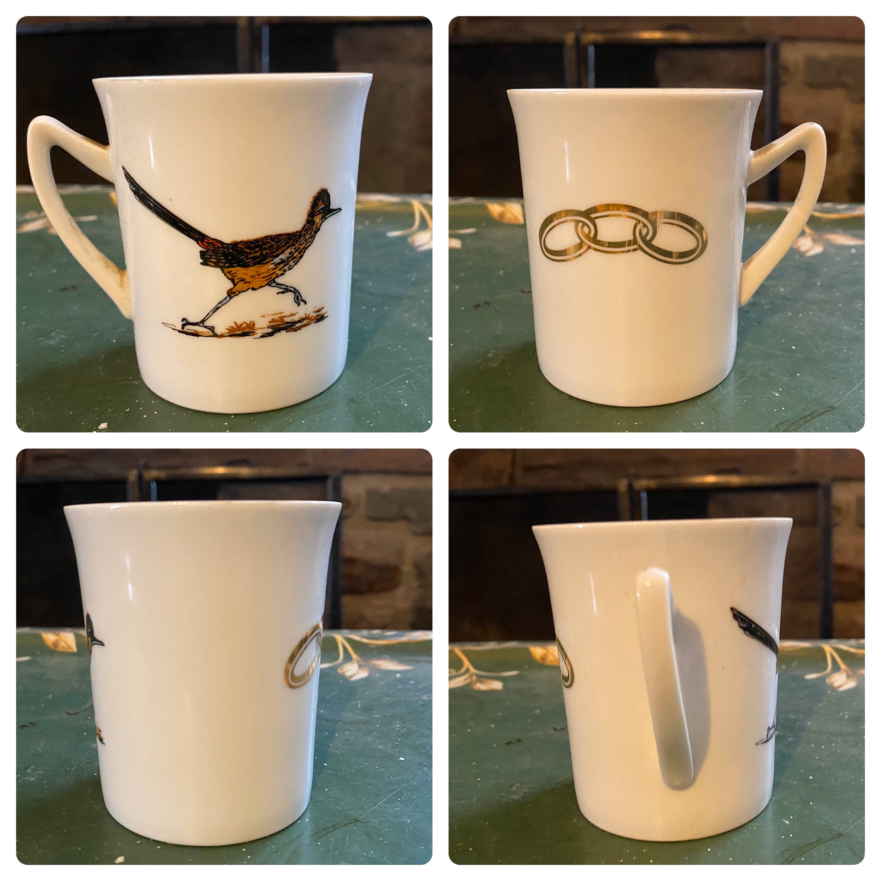 Retro Vintage Delicate Souvenir Coffee Mug Tea Cup With Western