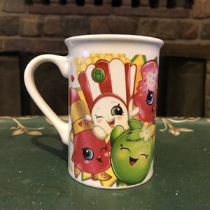Rare 2016 Shopkins coffee mug cup by Moose Enterprise