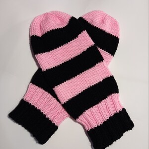 Mittens without thumb, two color, for the elderly adaptive warm softy mittens striped mittens gift for nursing home gift for grandma CIJ image 7