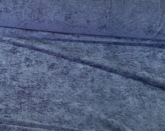 Morbido velluto di ciniglia in massello grigio navy perfetto per tappezzeria, biancheria da letto, tendaggi, artigianato, abbigliamento, borse, ecc.
