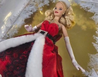 Holiday Barbie in Traditional Red/white Gown - Etsy