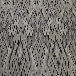 Exotic woven ethnic pattern in black,tan,& gray perfect for home decor, upholstery, bedding, drapery, etc..