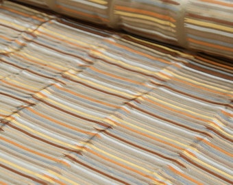 SEDA tecida rica, ousada e multicolorida em bronze, dourado, marrom e ferrugem, perfeita para roupas, travesseiros, roupas de cama, cortinas, talheres e artesanato