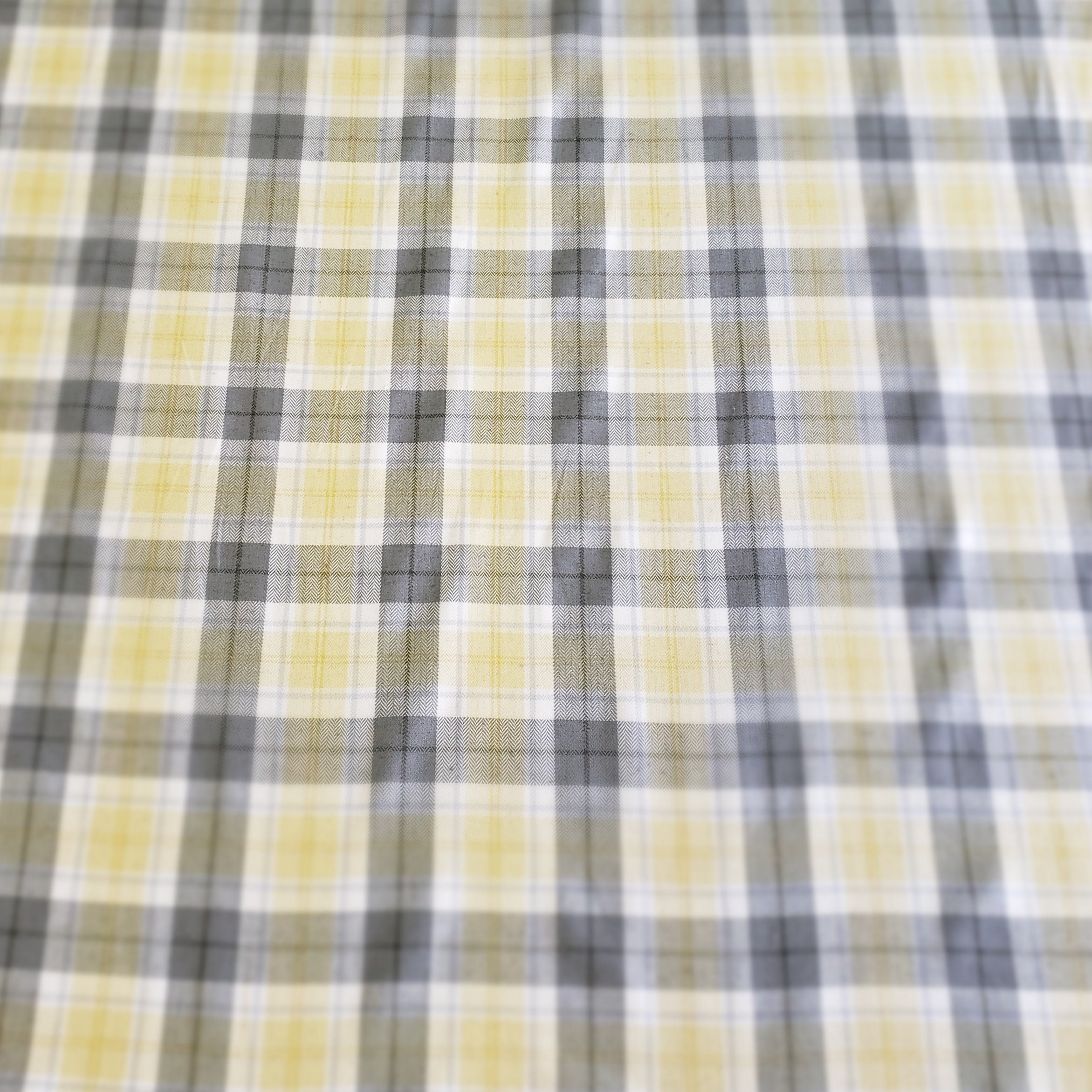 Fresh soft colored woven plaid in gray yellow & ivory | Etsy
