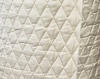 Metros de tecido de seda dourado acolchoado diamante perfeito para decoração de casa, estofados, roupas, talheres, decoração de casamento, cortinas, etc...