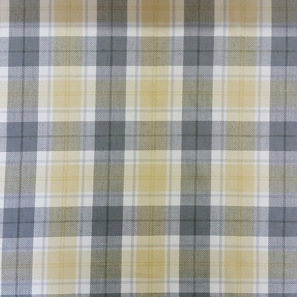 Fresh soft colored woven plaid in gray, yellow, & ivory perfect for Home decor, upholstery, apparel, crafts, pillows, etc...