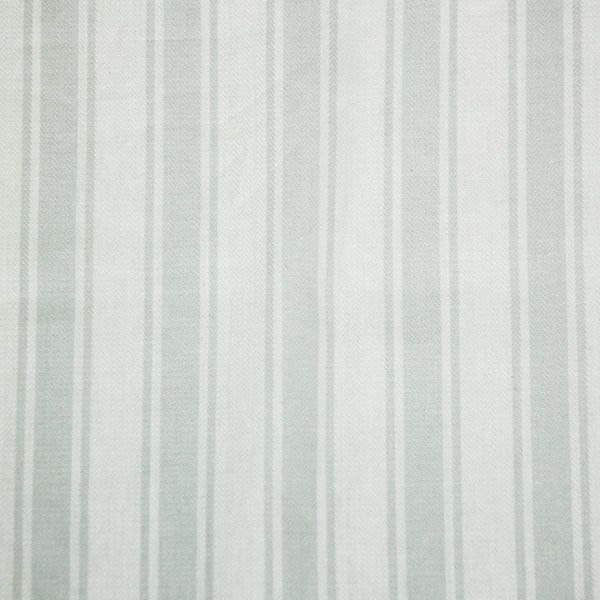 Subtle pale blue & white stripe woven fabric, lightweight, and perfect for bedding, quilts, apparel, drapery, crafts, pillows, lt.upholstery