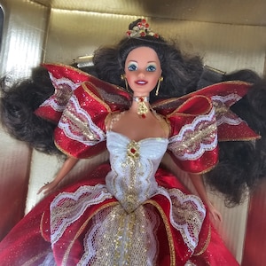 RARE Happy Holidays Barbie 17832 - Etsy