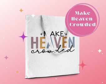 Faith Inspired Custom Canvas Tote Bag, Christian Gift for Women, Scripture Tote, Personalized Bible Study Bag, Inspirational Shopper Bag