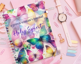 Cuaderno espiral personalizado, cuaderno inspirador, regalo para mujeres creyentes, papelería personalizada con temática de fe.