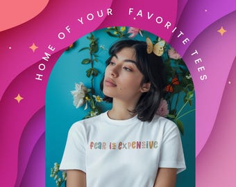 Camiseta gráfica cristiana colorida inspirada en la fe / Camiseta con letras llamativas / Regalo inspirador para mujeres de fe / Camiseta con mensaje positivo