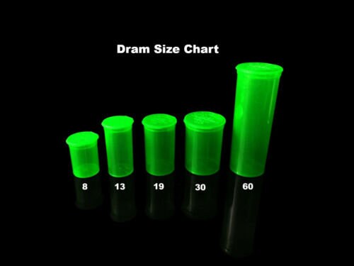 90 Dram Pop-Top Behälter – Kindersicher, BPA-frei, 60 Stück (grün)