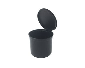 90 Dram BLACK Opaque LARGE Pop Top Storage Container
