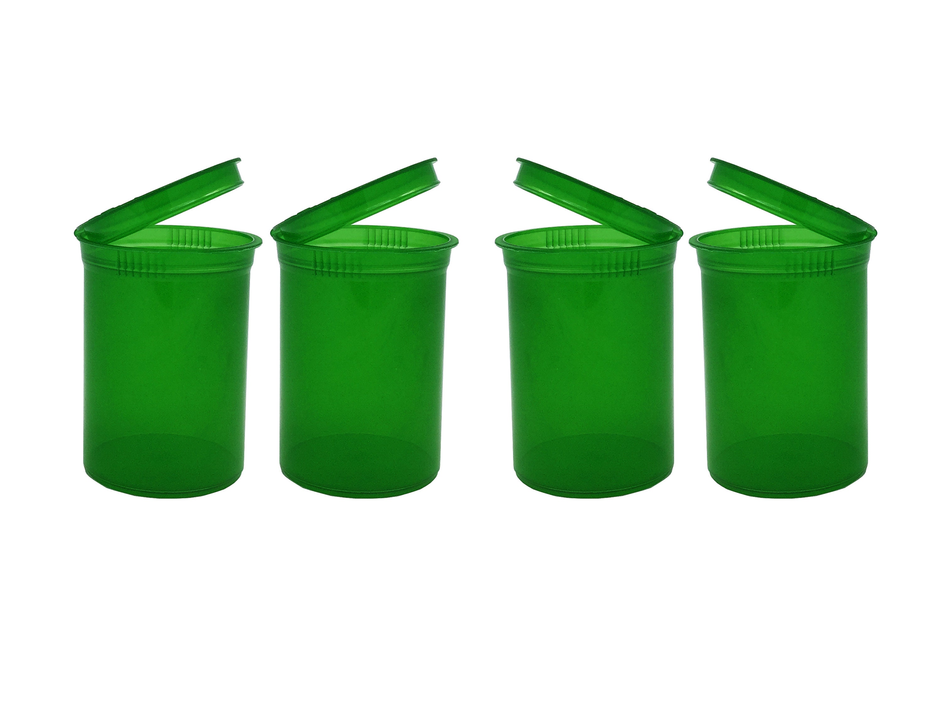 Transparent Stashes 30 Dram Transparent One Piece Plastic Pop Top Stash Jar Travel Smoking ...