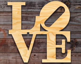12/" Machine Brushed Aluminum Metal Love Sign Wall Decor Philly Love Park Sign