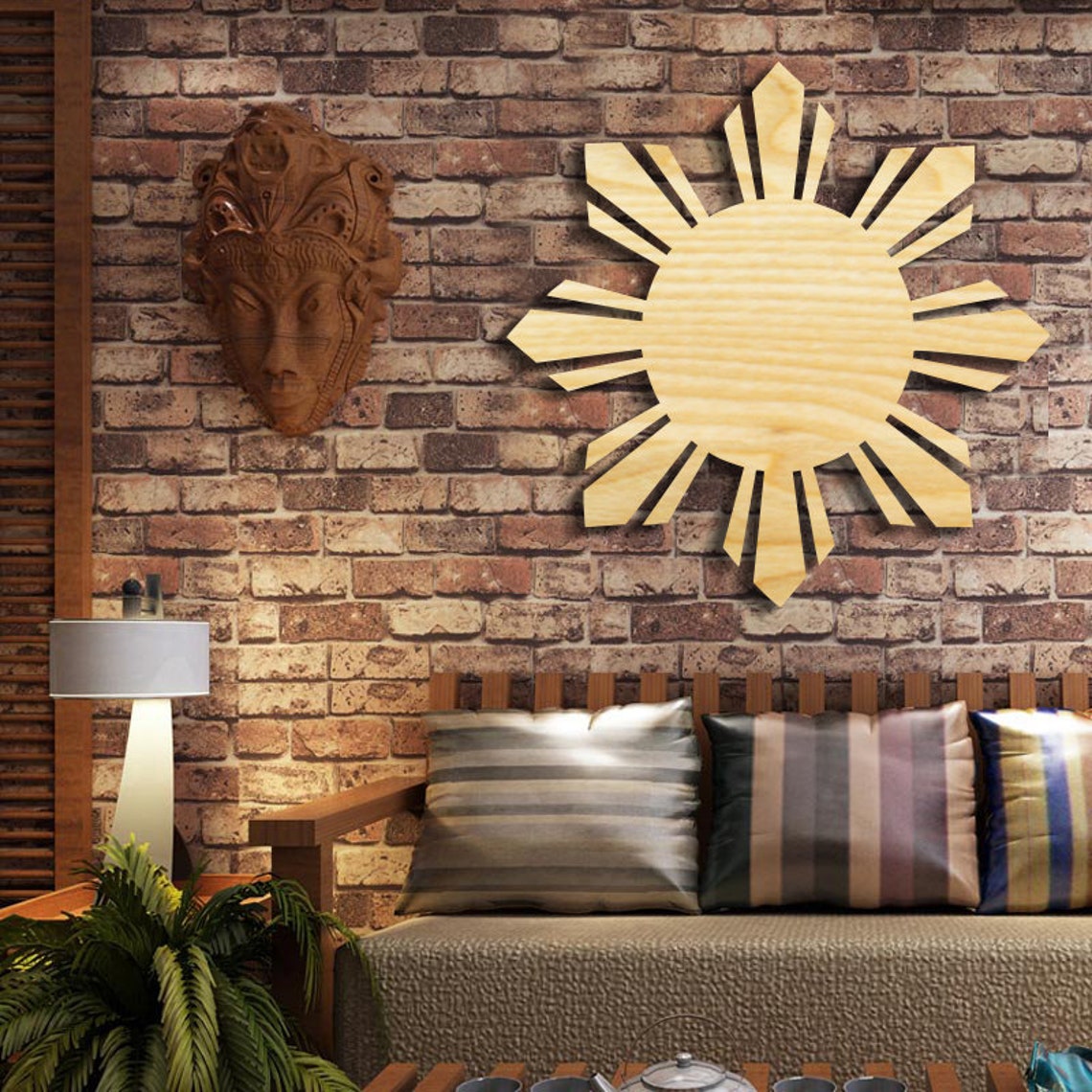 Philippines wooden wall decor / decoration for living room Etsy