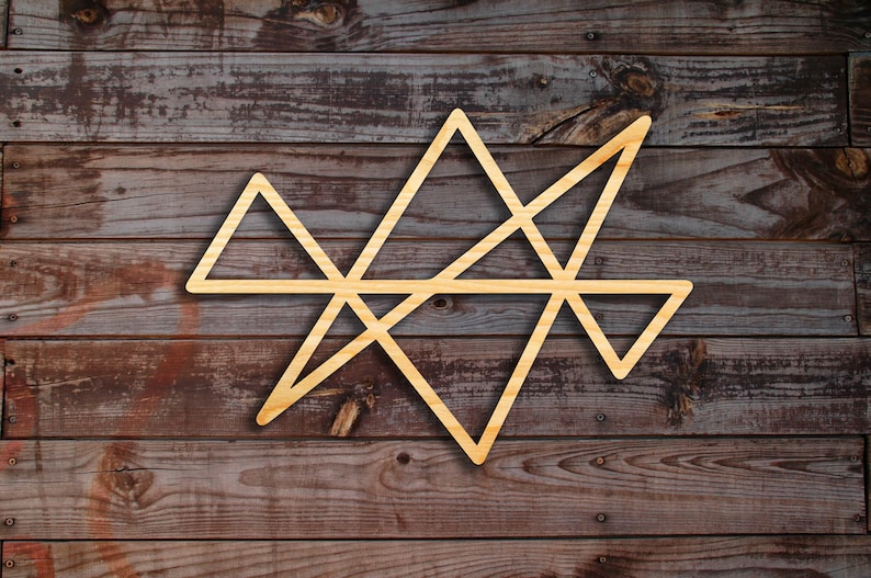 Midas Star Reiki wooden wall decor / decoration sign symbol Etsy