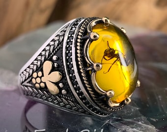 Amber Rings With Insects 2025