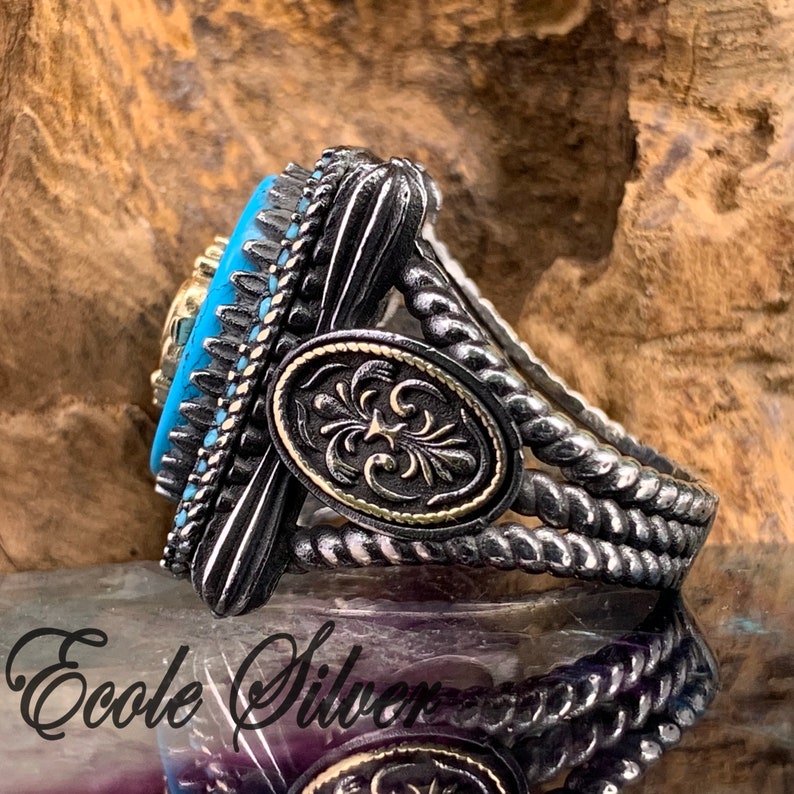 Vintage silver stone ring,Men/'s turqoise ring,Sterling Silver Men/'s Ring,Silver Men Ring,Mens Turqoise Ring,Man Turqoise Ring,Handmade Ring