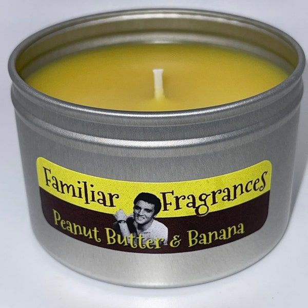 Elvis's Lunch~Peanut Butter and Banana Scented 8oz Candle