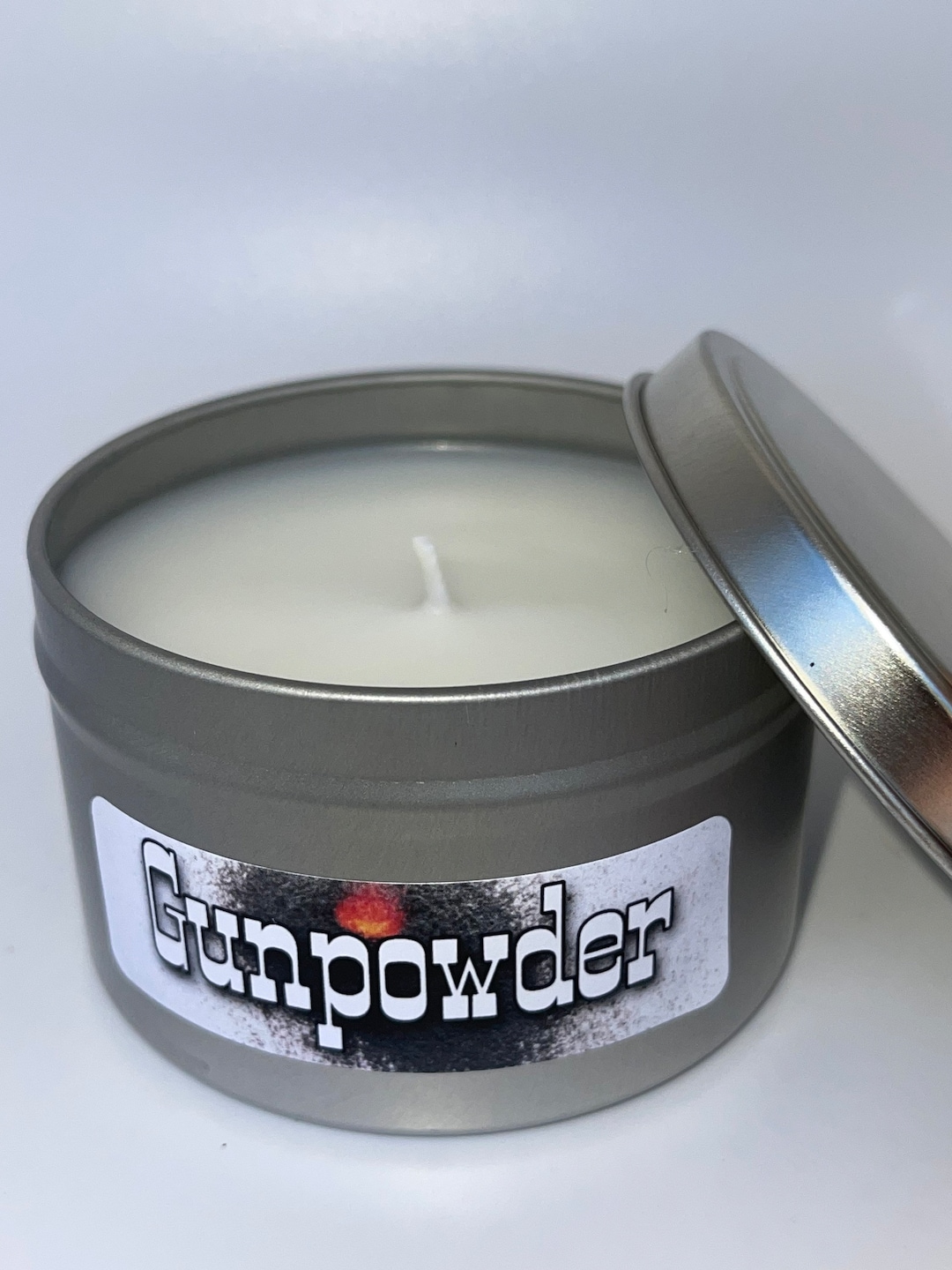 Gunpowder Scented Candle Etsy