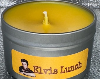 Elvis's Lunch~Peanut Butter and Banana Scented 8oz Candle