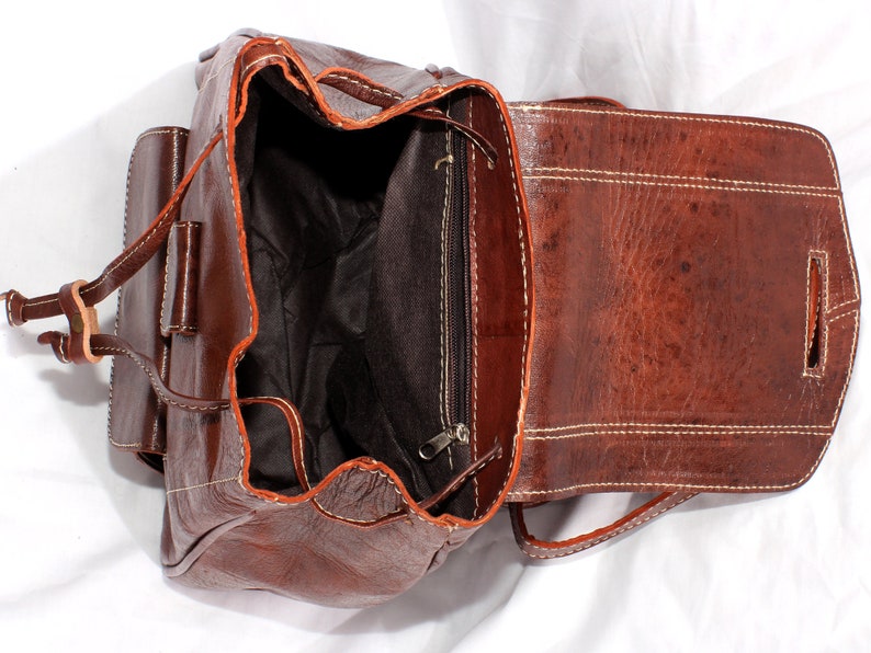 Moroccan Leather bag Leather Backpack Women Womens leather backpack School Backpack Men brown| Leather backpack Gift for her