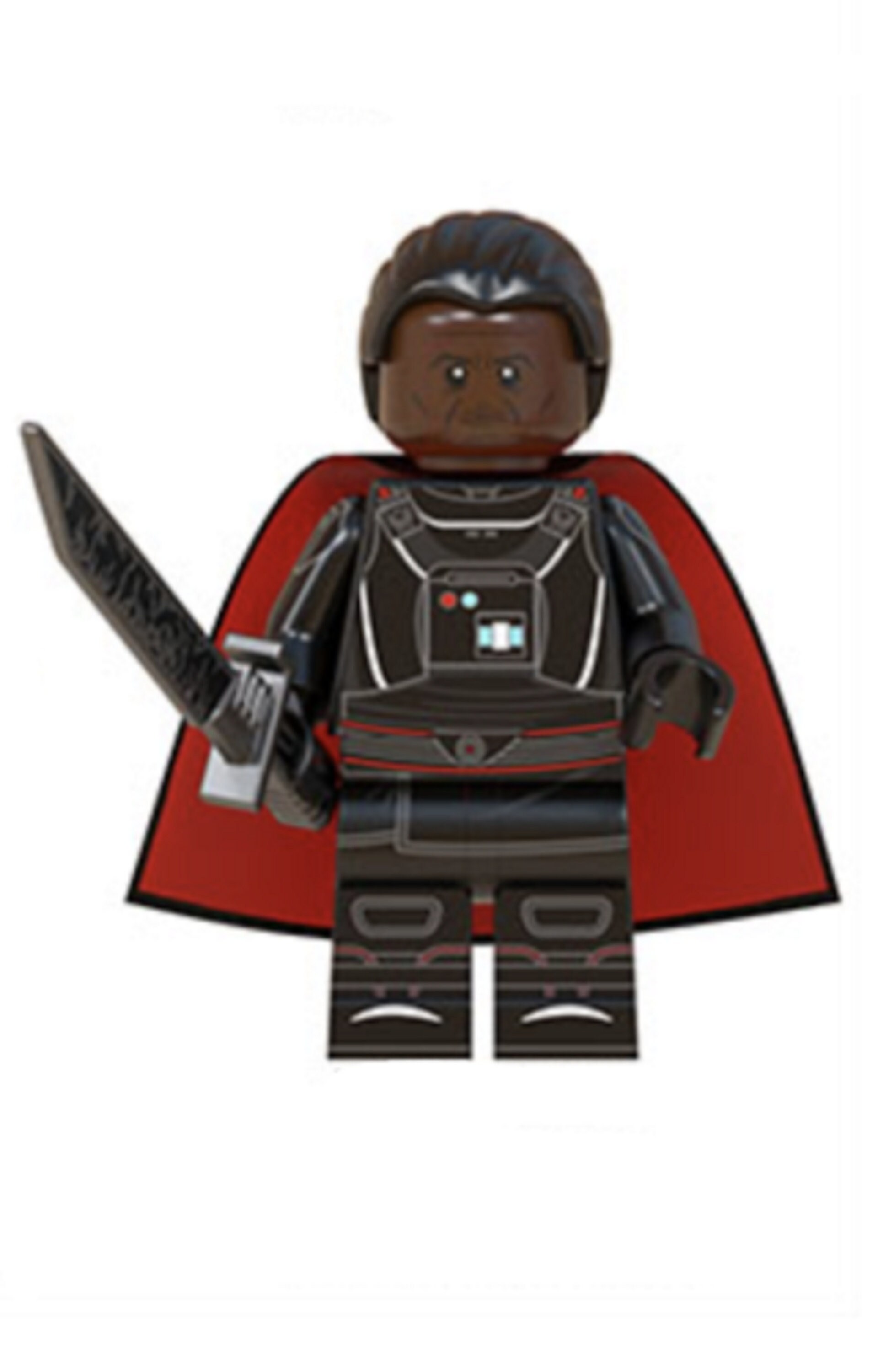 Custom Star Wars Mandalorian Moff Gideon minifigures on lego bricks 