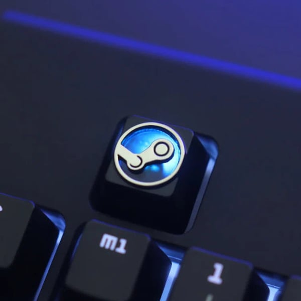 Steam Logo Aluminium Keycap | Gaming | Custom