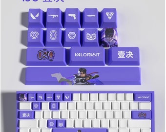 Valorant ISO 14 Keycap Set | OEM Profile | Gaming | Anime | Custom