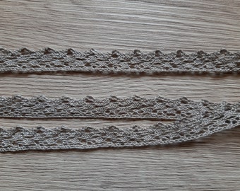 brown cotton lace 17 mm