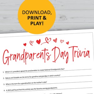 Trivia-spel voor grootoudersdag, printbare gezelschapsspellen, quizvragen voor oma en opa
