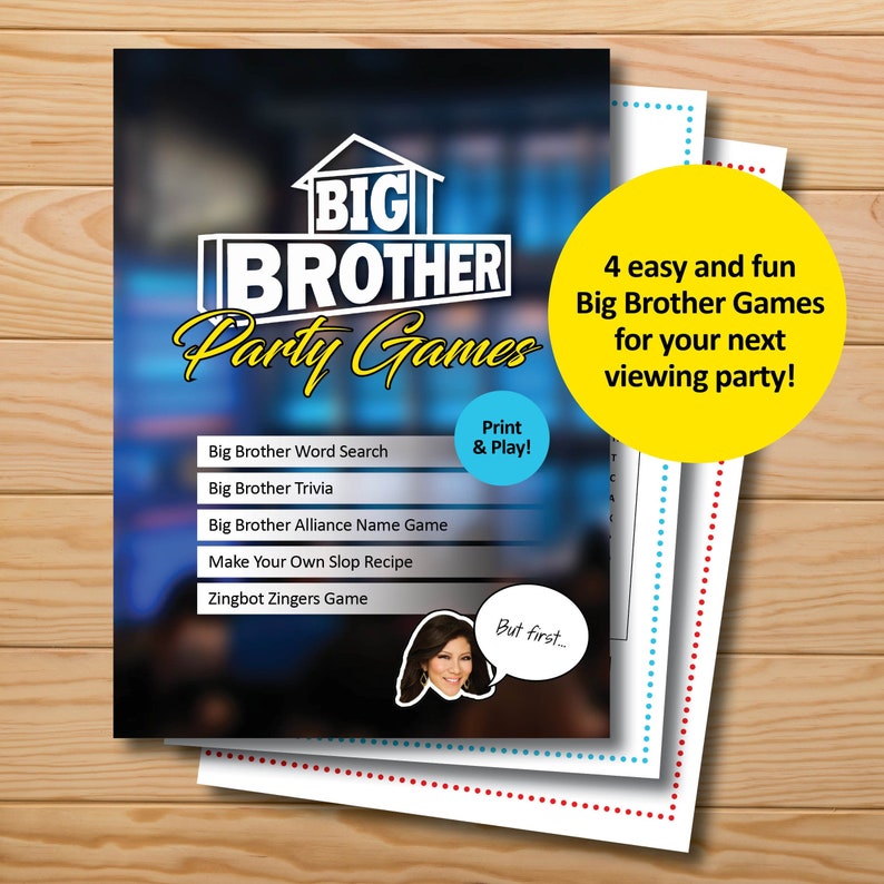 Cool Big Brother Party Games with Epic Design ideas