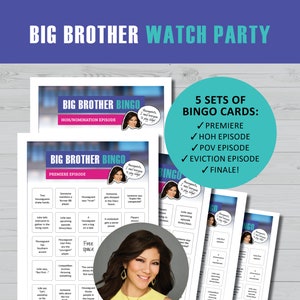 Big Brother TV-Serie Bingobretter, Julie Chen zum ausdrucken und ausdrucken
