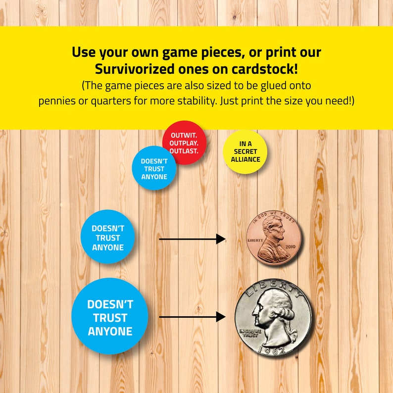 instant download Survivor viewing party Survivor trivia board game gift Survivor tv show gift The Survivor tv show game printable game