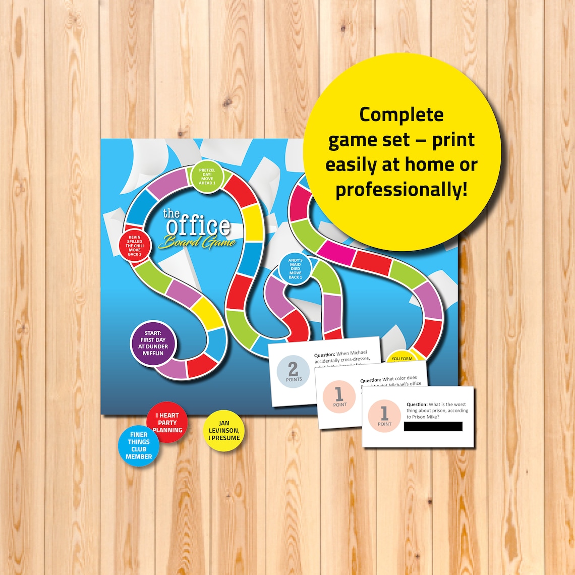 The Office Board Game, TV Show, the Office Trivia, Tv Show Gift, Party