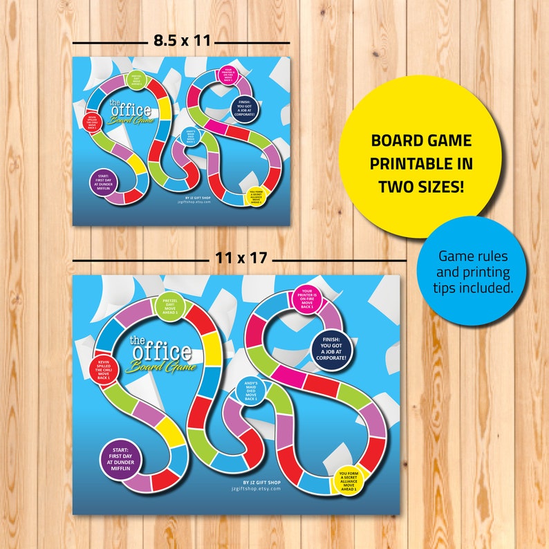 The Office Board Game, TV Show, the Office Trivia, Tv Show Gift, Party Printables, Printable ...