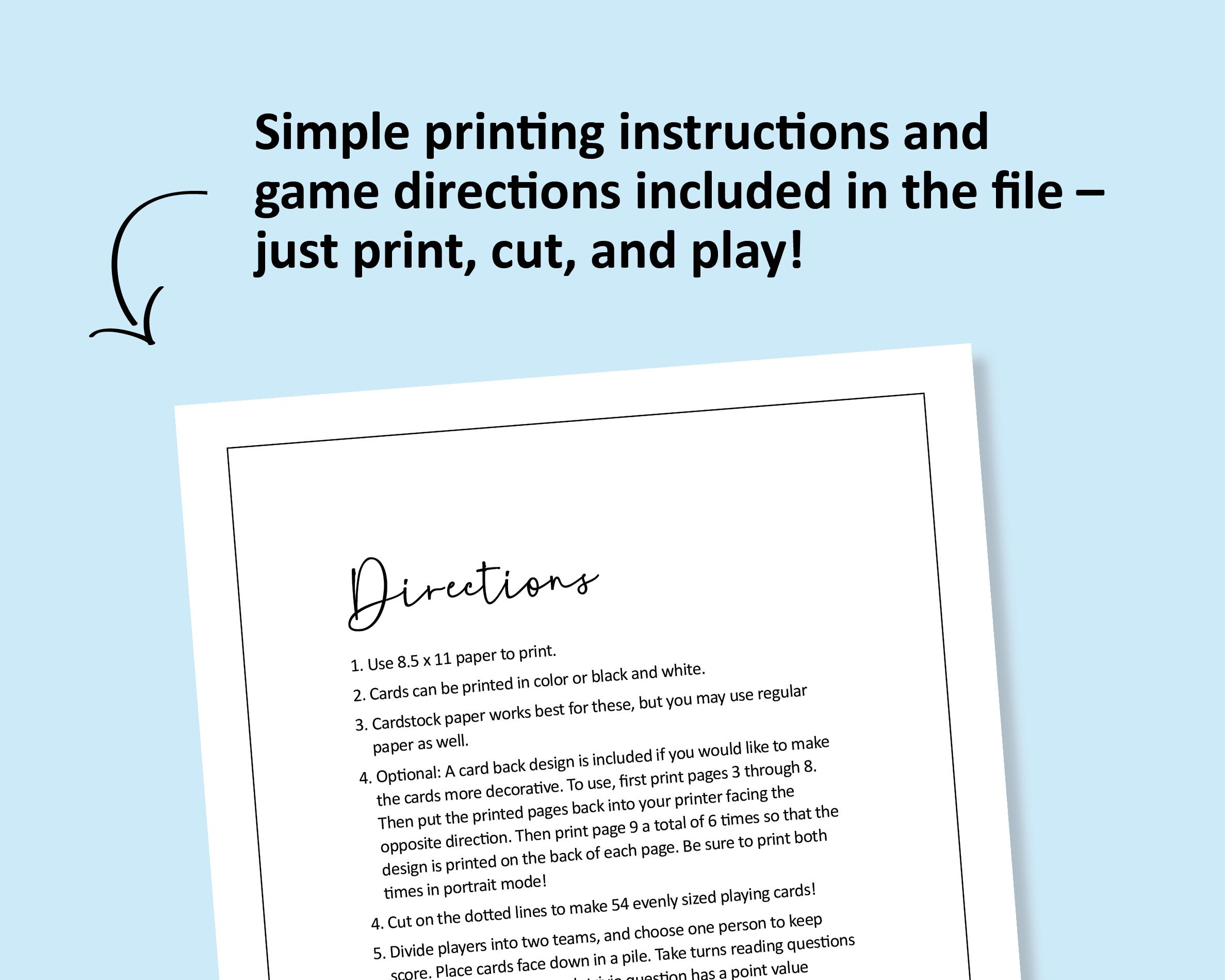Broadway Trivia Game, Printable Cards, Instant Download, Musical ...