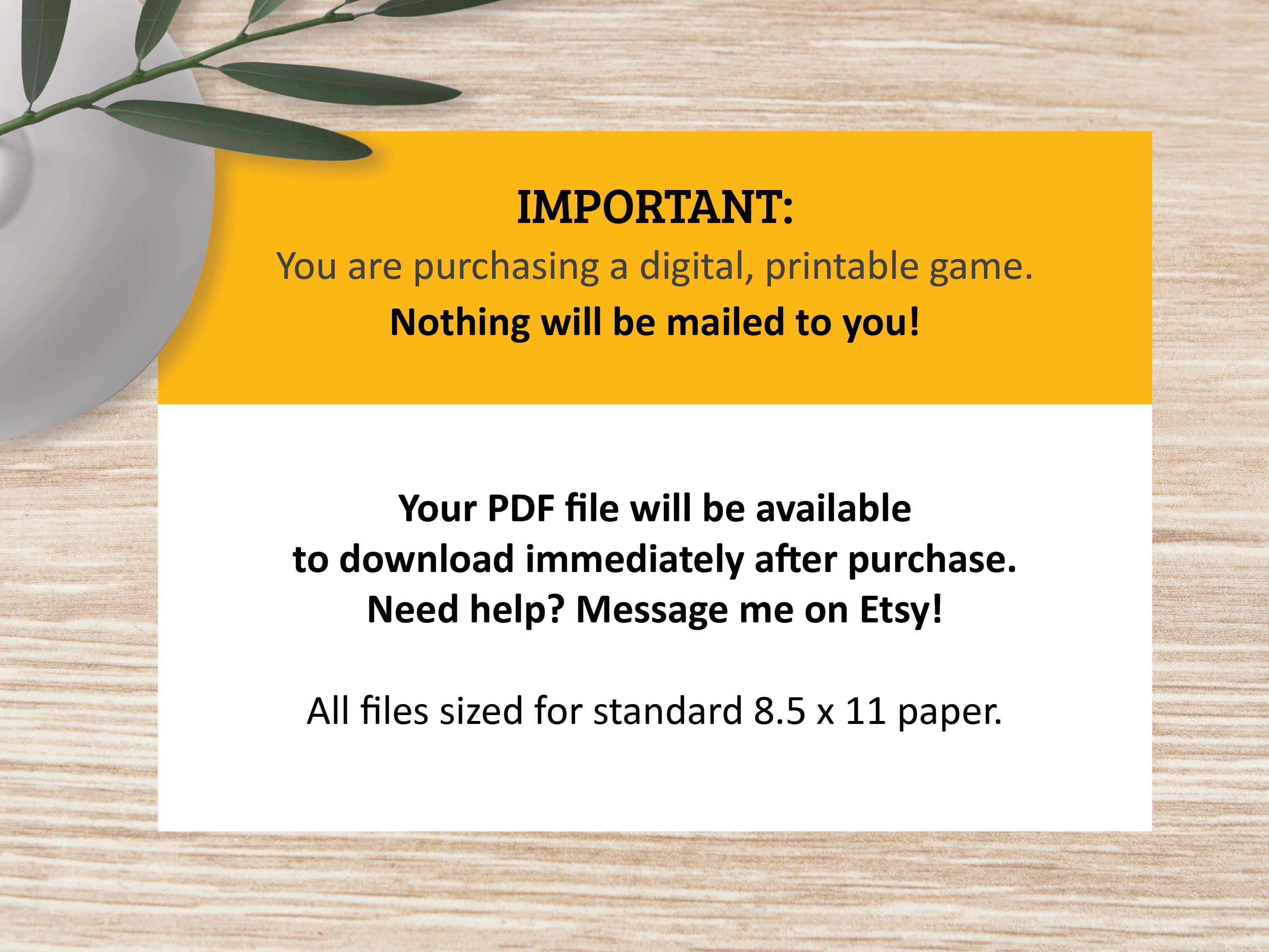 Flower Trivia Game, Nature Printable, Instant Download, Party Games