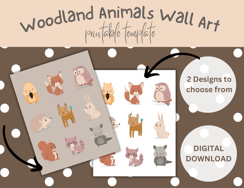 Woodland Animals Nursery Wall Art Sign Nursery Decorations Etsy