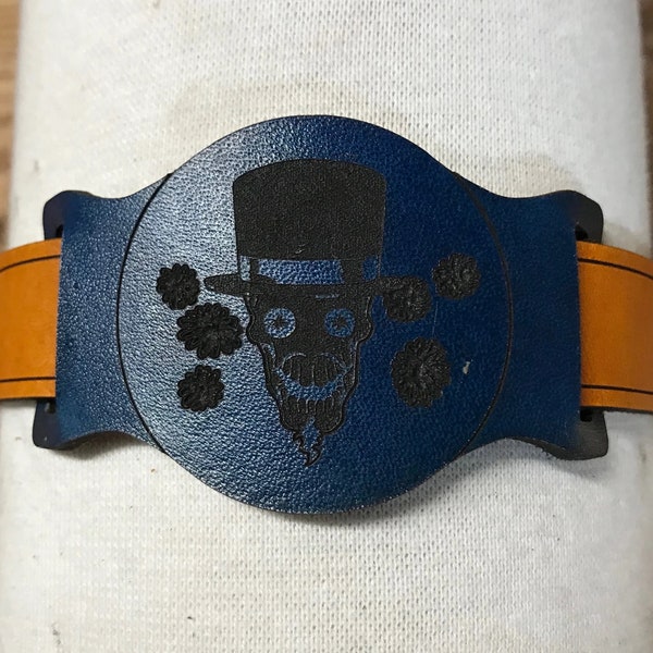 Arm Garter Medallion Steam Skull | Sleeve Garter | Armband | Sleeve Holder | Arm Belt | Steampunk | Western | Edwardian | Victorian