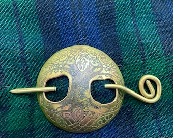 Celtic Tree of Life Penannular Brooch | Kilt Pin | Cloak Clasp | Renaissance | Celtic | Scarf Pin | Kilt Brooch | Elven Cloak | Cloak Pin