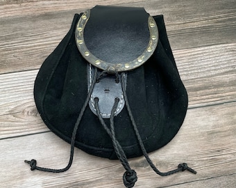 Handcrafted Leather Sporran Bag – Kilt Pouch, Renaissance Viking Festival Belt Accessory