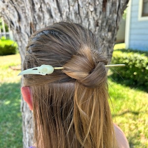 Glow in the Dark Raven Hair Pin | Hair Stick | Hair Pin | Viking Hair Pin | Accessory | Chopstick | Hair Fork | Norse | Celtic | Odin