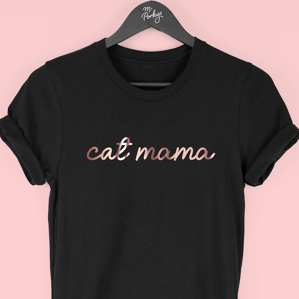 Cat Mama Shirt, Cat Lover Gift, Cat Mom T-Shirt, Funny Cat Shirt, Christmas Gift For Cat Lover, By Mr Porkys™