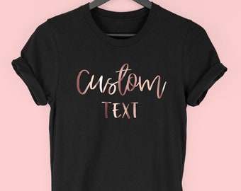 Custom Shirt, Custom Text T-shirt, Personalised T-shirt, Personalized Shirt By Mr Porkys™